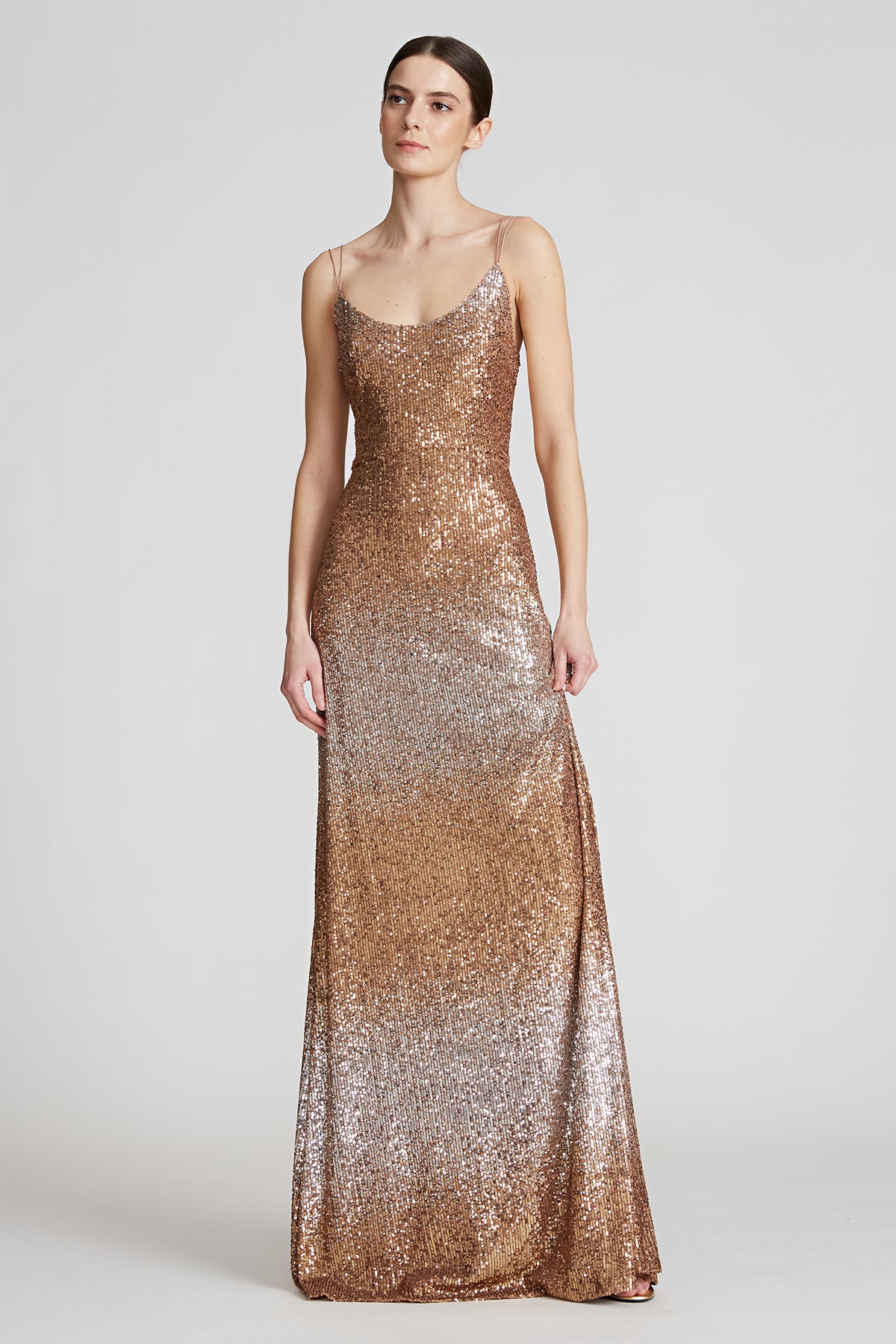 Halston - Norah Ombre Sequin Gown ...